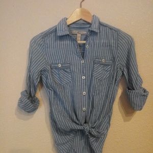 Button down striped shirt